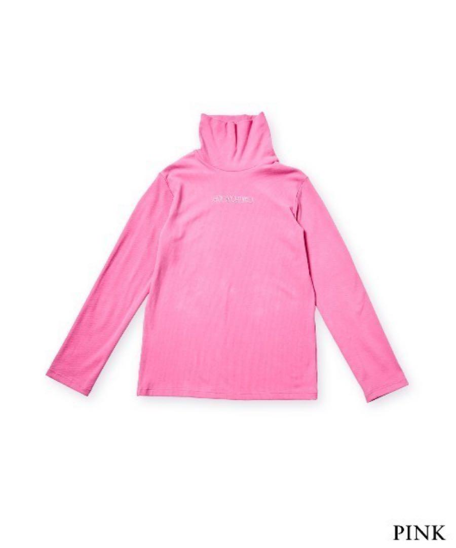 AVENCHUMU Studs logo high neck tops ピンク AVENCHUMU Studs logo high neck tops ピンク