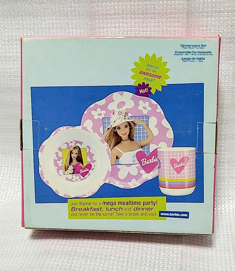 海外 レトロ Barbie バービー 食器セット