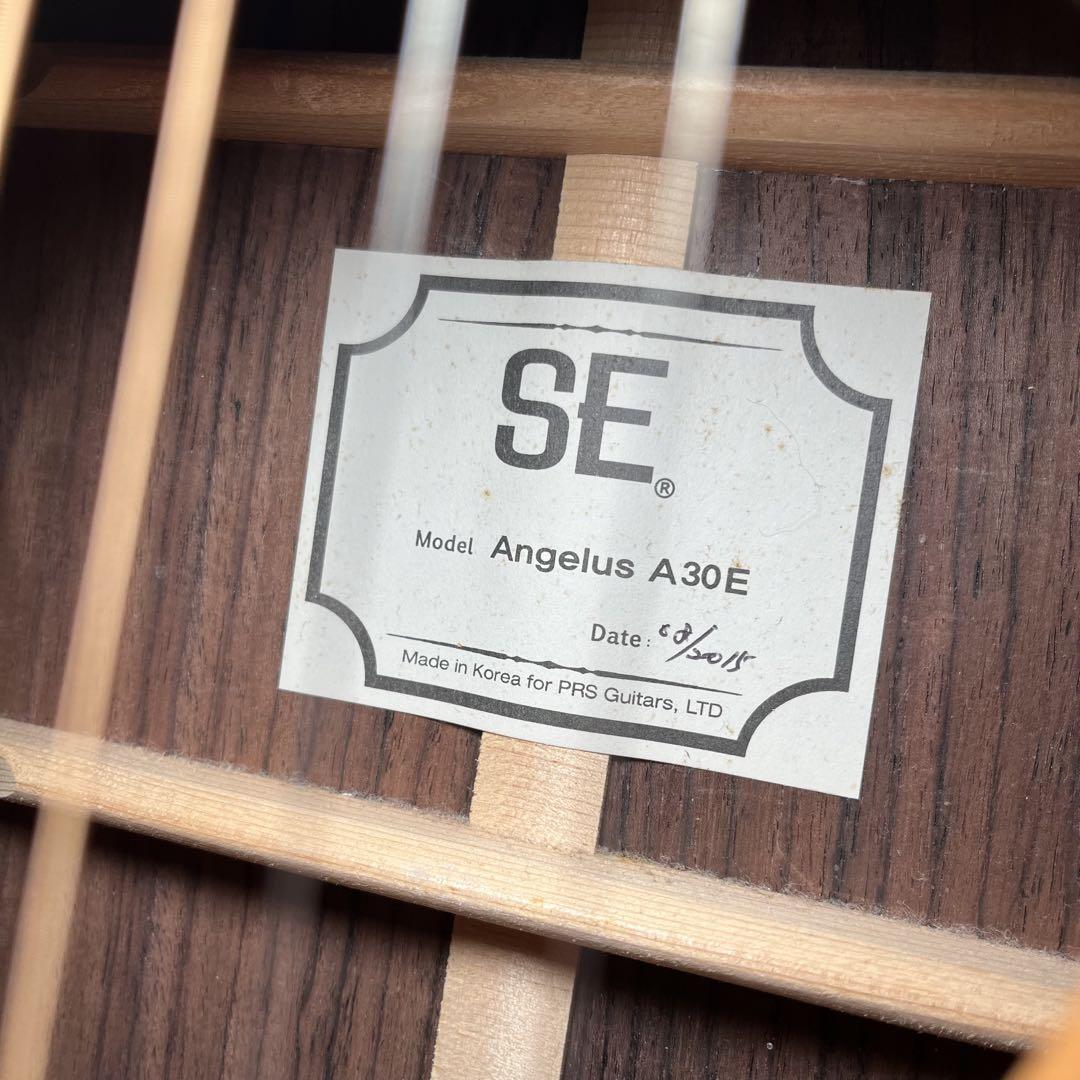 SE Angelus A30E アコースティックギター ハードケース付き