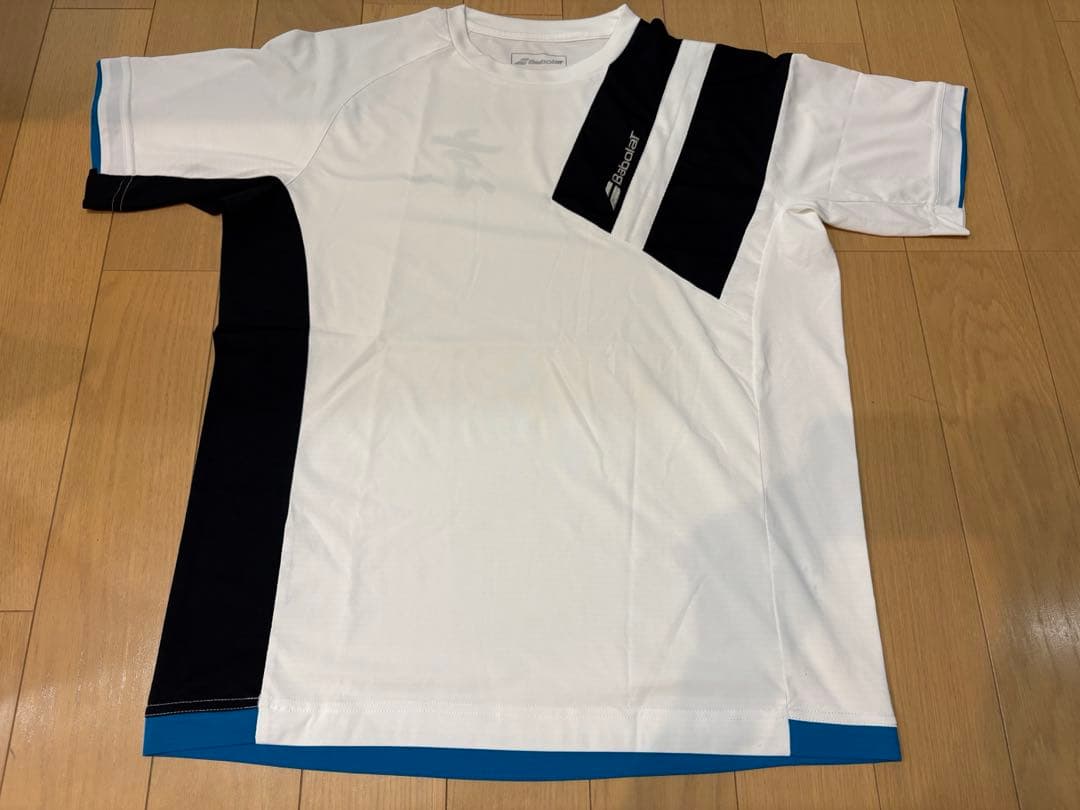 バドミントン　ユニフォーム　Babolat(バボラ) ホワイト　Lサイズ