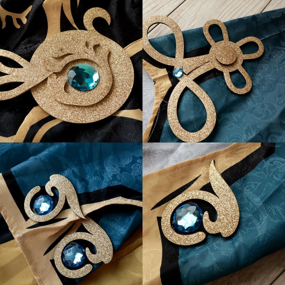 評判が良い 原神 行秋 衣装 ウィッグ 靴 M目立った傷や汚れなし