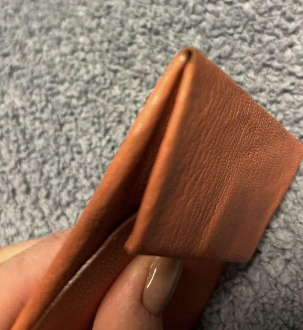エルメス　バスティア　 レザー コインケース　ピンク、オレンジ系