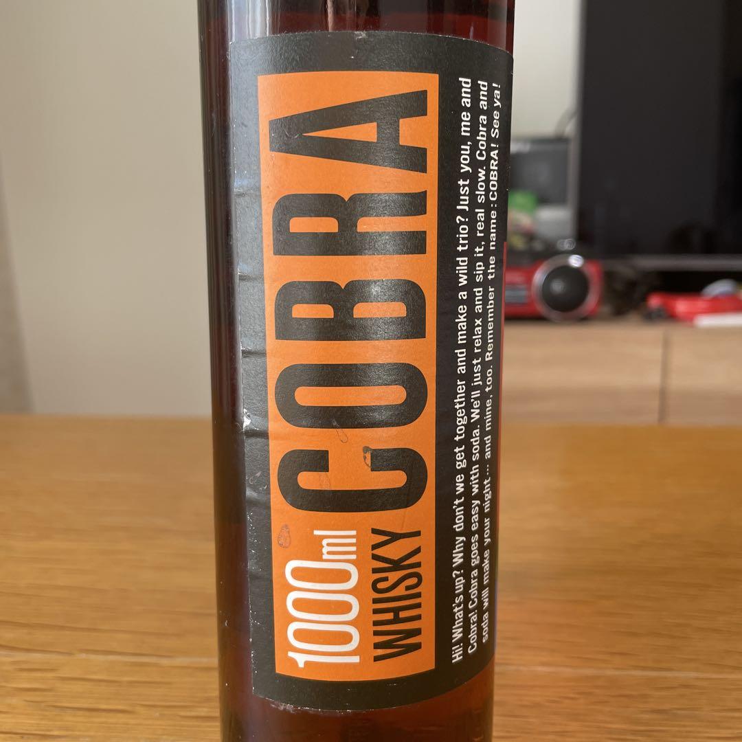 【未開栓】COBRA ウイスキー 1000ml 未開栓】COBRA ウイスキー 1000ml