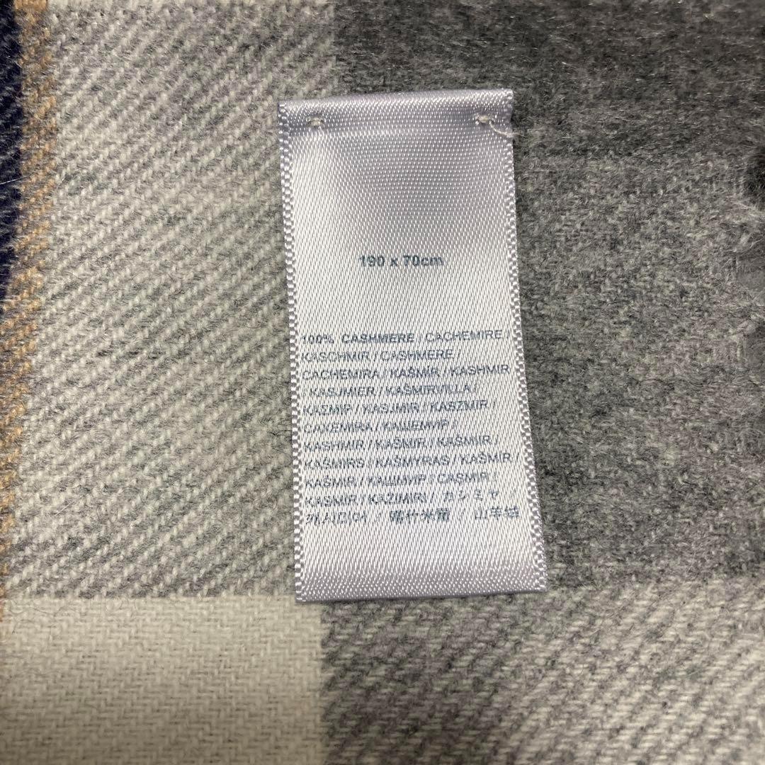 新品 ジョンストンズ カシミヤ100％ 大判ストール シルバーバンノックベーン