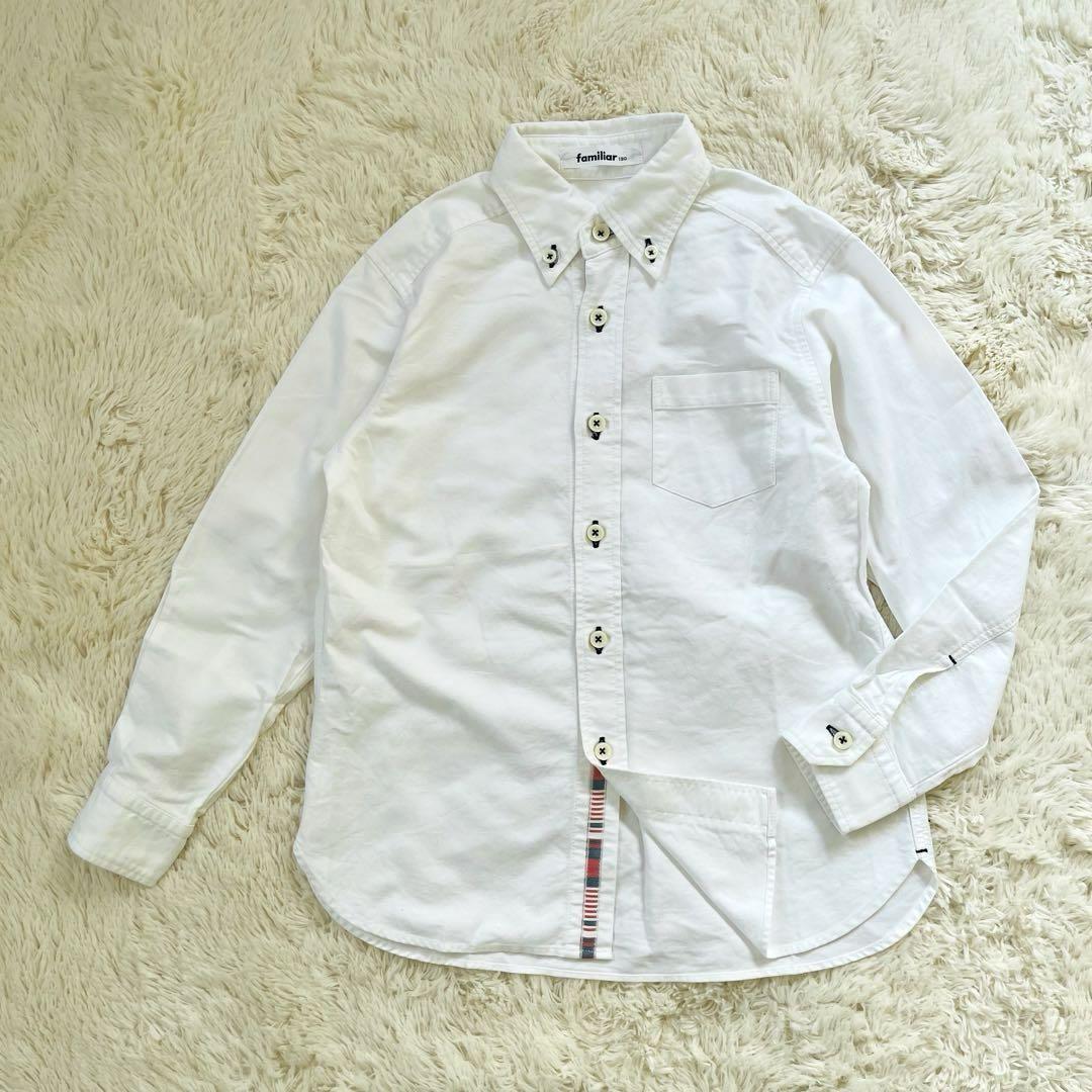 美品✨ファミリア　130 男の子フォーマルスーツ　紺ブレザー　豪華4点