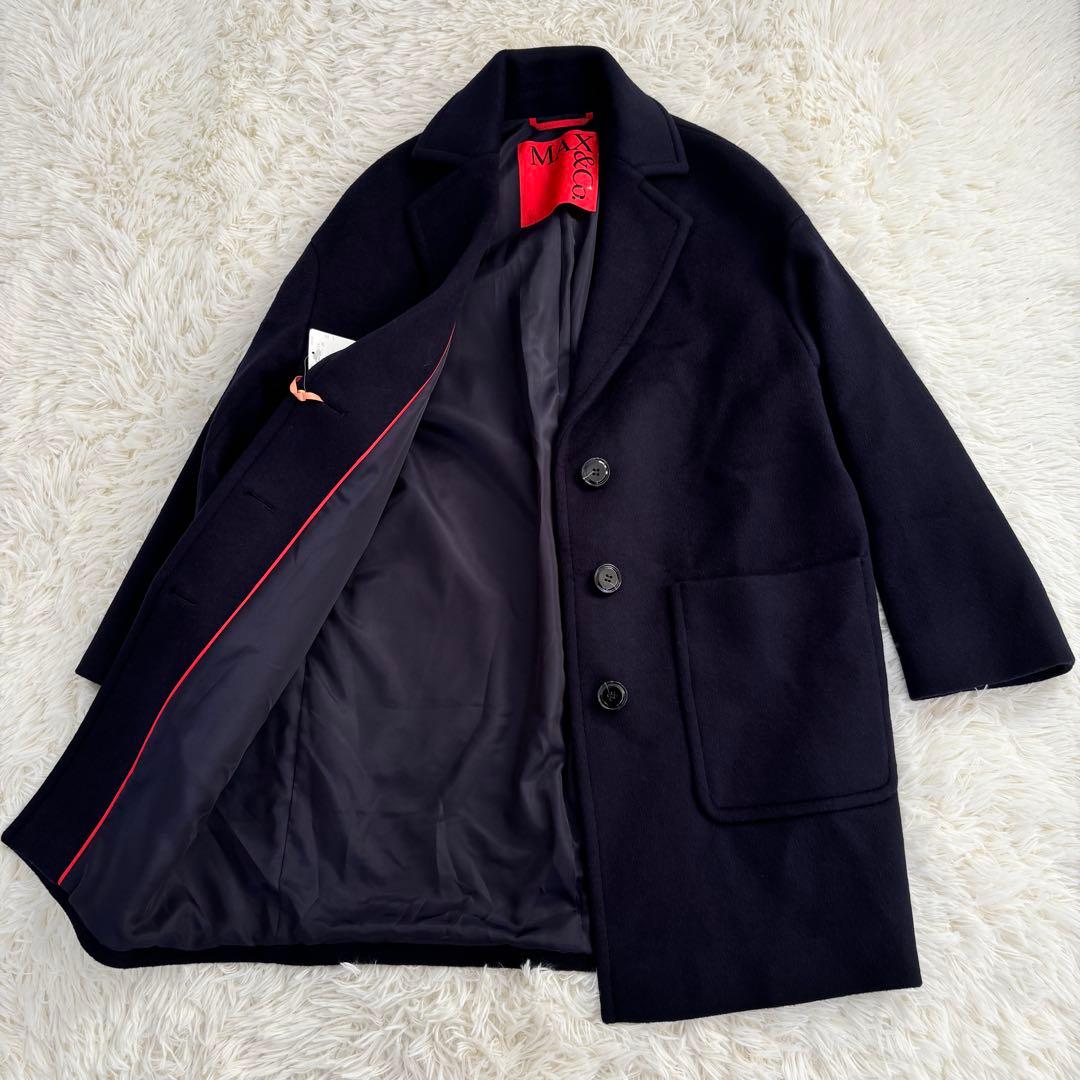 MAX Coマックスアンドコー ウールシングルチェスターコートM MAX CO