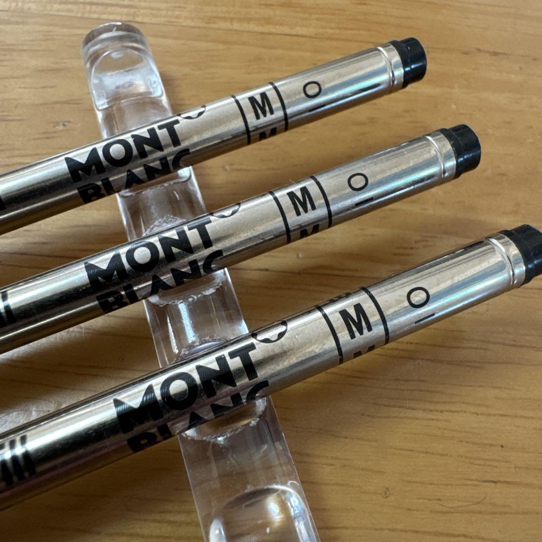 新品 MONTBLANC モンブラン ローラーボール ボールペン 替芯 黒