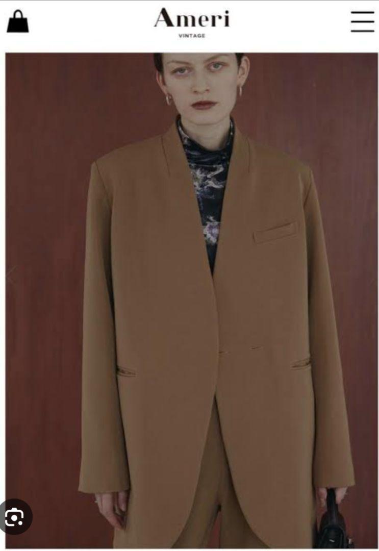 Ameri ESSENTIAL CURVE COLLAR JACKET