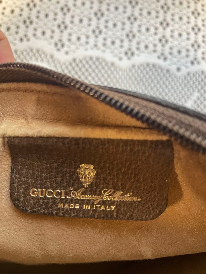 ゆな　GUCCI セカンドバッグ/BRW/オールドグッチ/クラッチバック