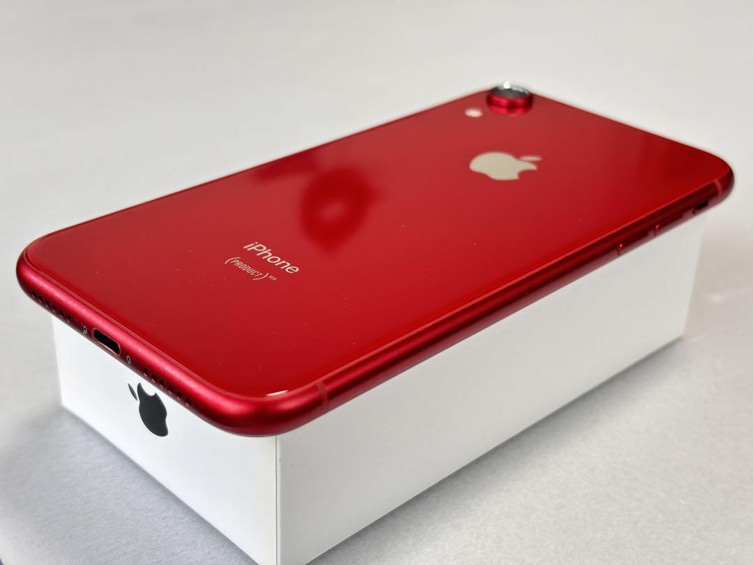 iPhoneXR レッド 256GB 割れ無し美品　バッテリー100%