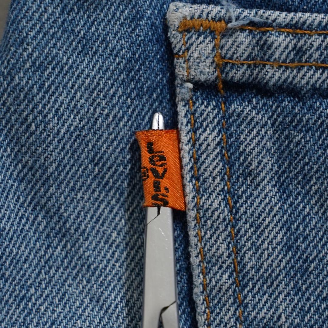 リーバイス517 W38 フレアボトム ブーツ 青 90s USA製 16966