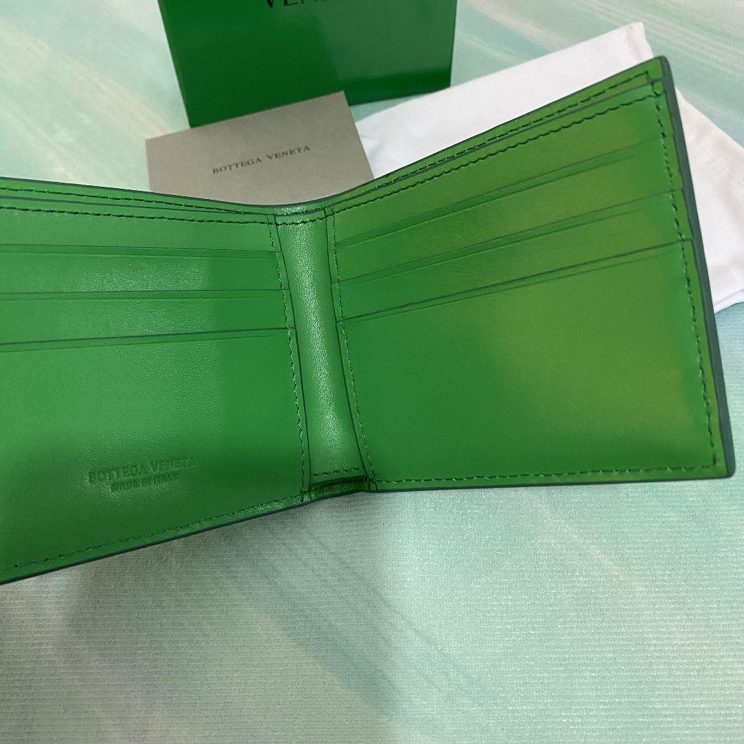 在庫処分セール Bottega Veneta ダークグリーン 二つ折り財布 レディース 小物