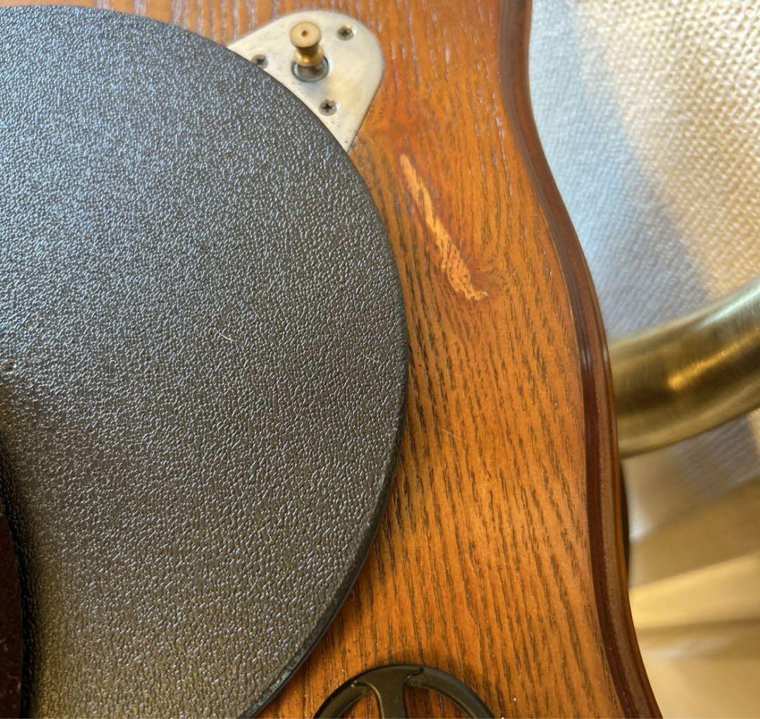 HOFEINZ 天然木材 蓄音機 純銅ホーン 工芸品 レコードBluetooth