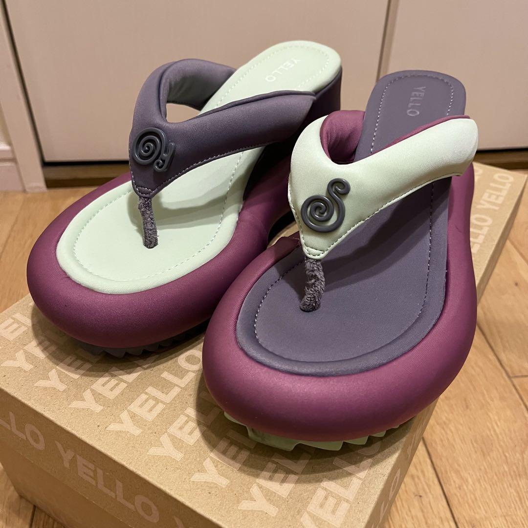 ぴゅむ様 YELLO SUGAR HIGH TONGS SANDALS
