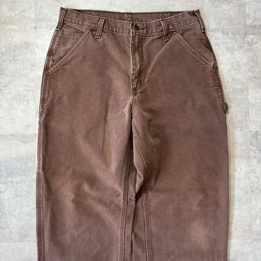 carhartt ダック生地 ワークパンツ ペインターパンツ ダークブラウン