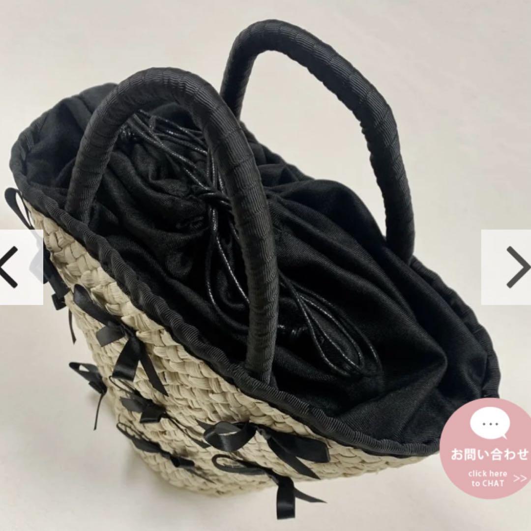 新品未開封バースデーバッシュリボントートRIBBON TOTE BAGブラック