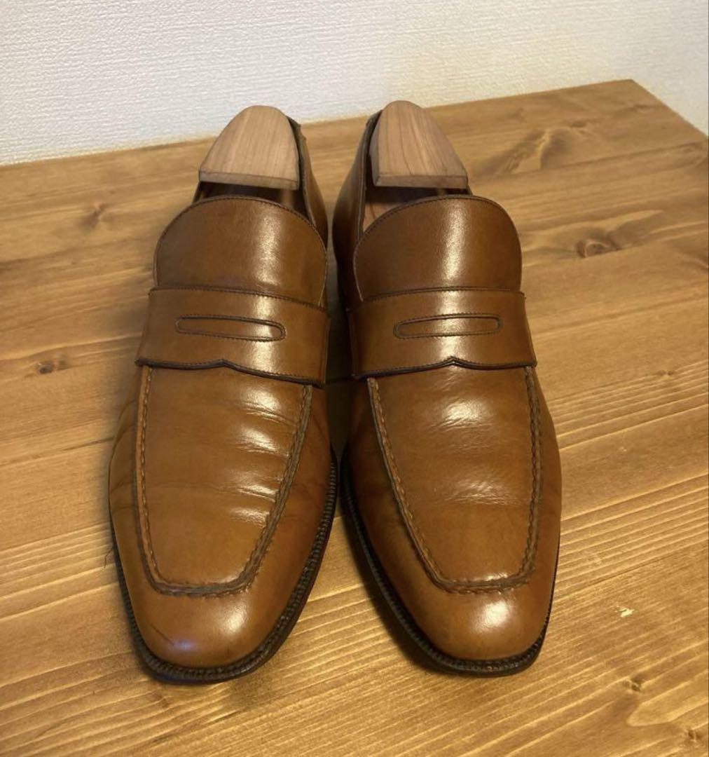 【美品】エンツォボナフェ ブラウン ローファー サイズ39.5