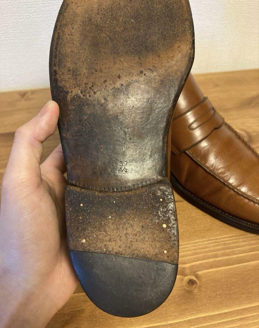 【美品】エンツォボナフェ ブラウン ローファー サイズ39.5 美品】エンツォボナフェ ブラウン ローファー サイズ39.5 - メルカリ