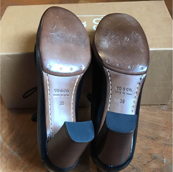 TO&CO ムートン付きチャンキーヒール made in italy TO&CO ムートン付きチャンキーヒール made in italy