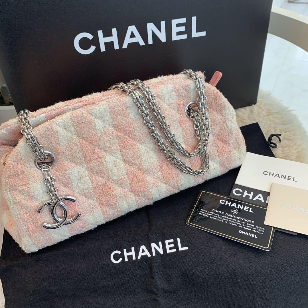 ☆未使用☆CHANEL マドモアゼル ツイード チェーンバッグ 2011クルーズ