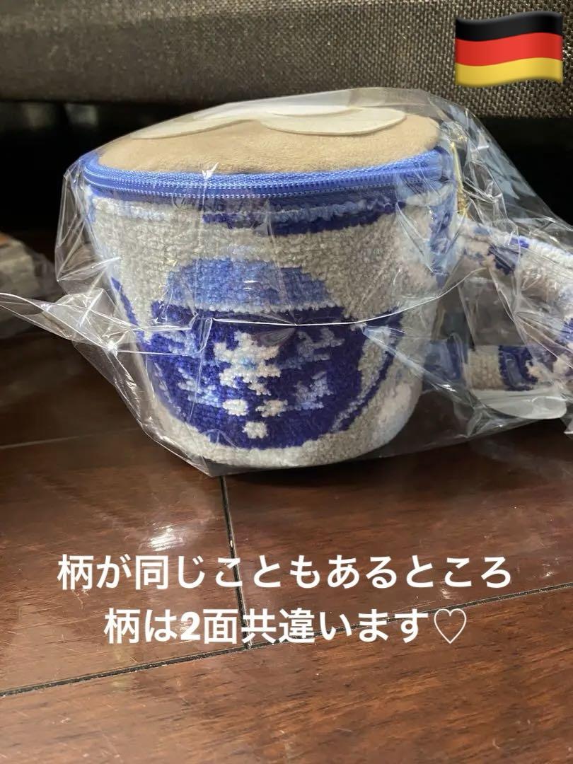 最終♡新品【FEILERフェイラー】レポシニネン カップ型ポーチ グレー＆ブルー