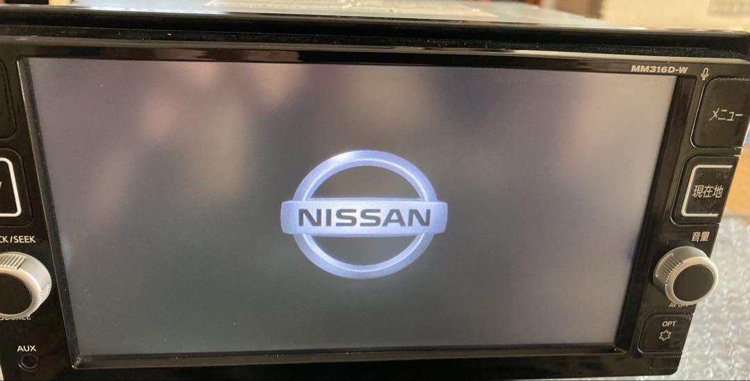 日産 純正 カーナビ MM316D-W 地図データ2019年式！動作確認済