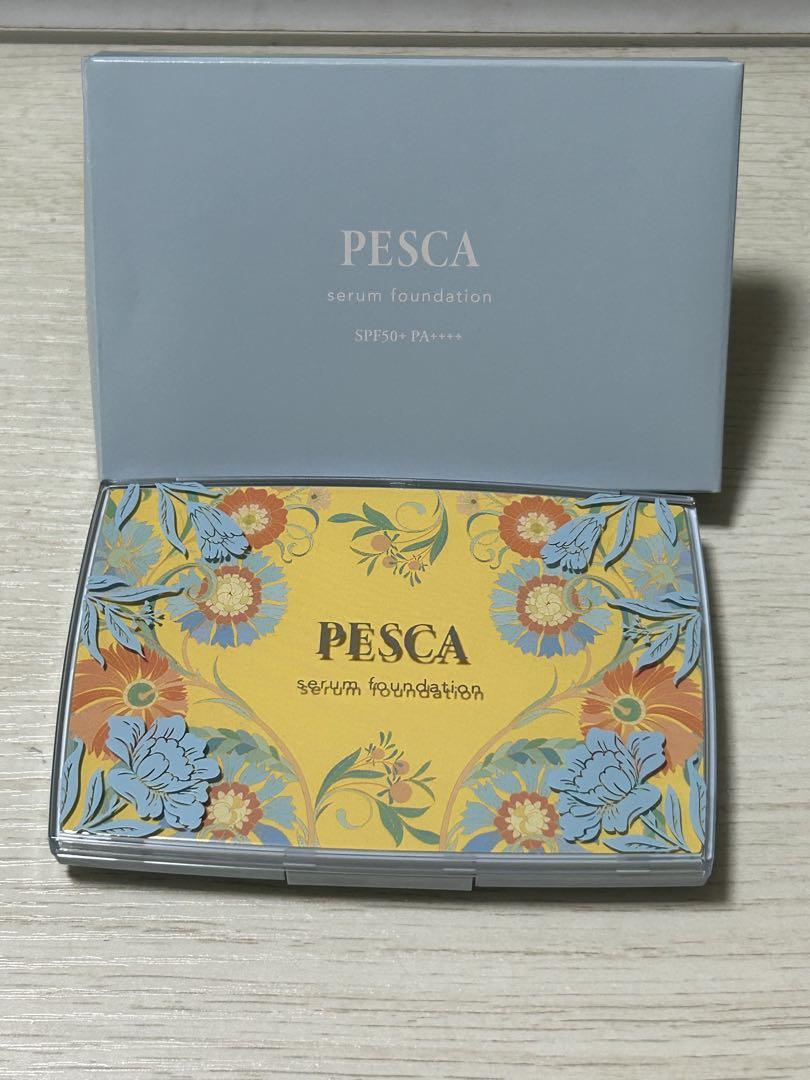 PESCA セラムファンデーション 2個セット＆レフィル付き！ ペスカ シワ改善＆美白 透明感のあるツヤ肌演出！ 薬用リンクル