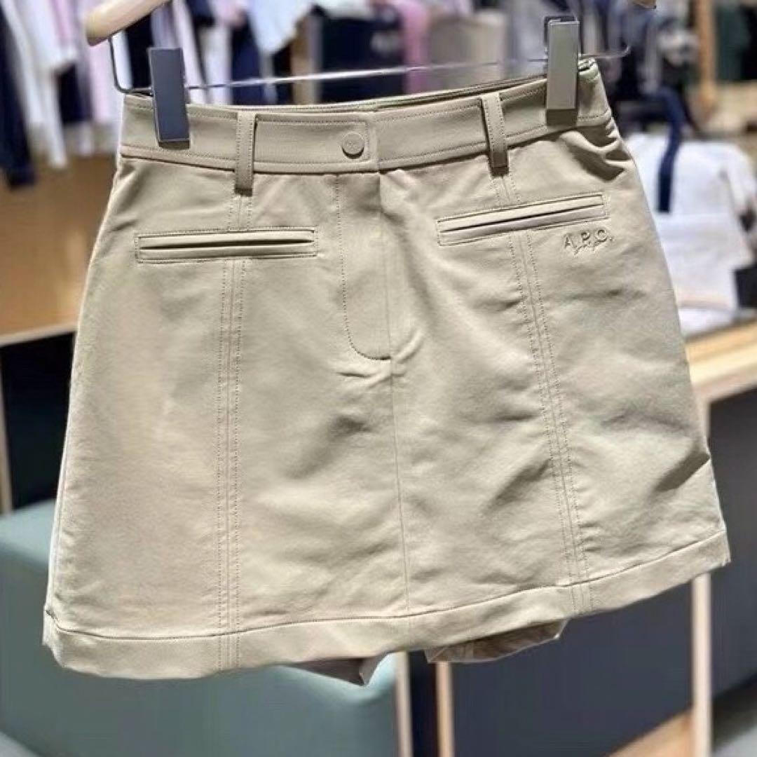 ゴルフ レディース A.P.C. アーペーセー スカート（ベージュ）Mサイズ