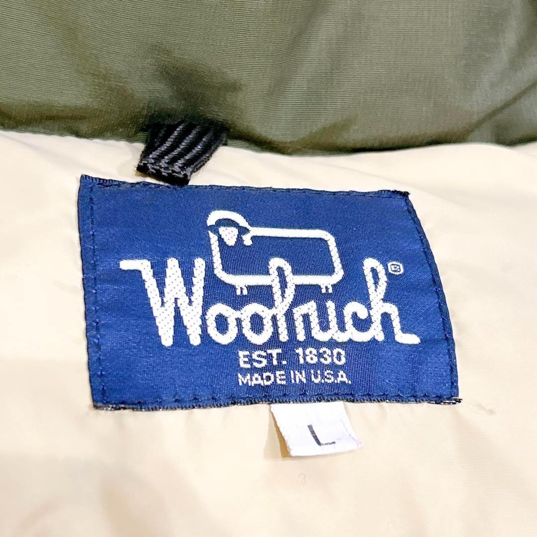 美品✨　ウールリッチ　ダウンジャケット　グリーン　肉厚　ビックシルエット　L