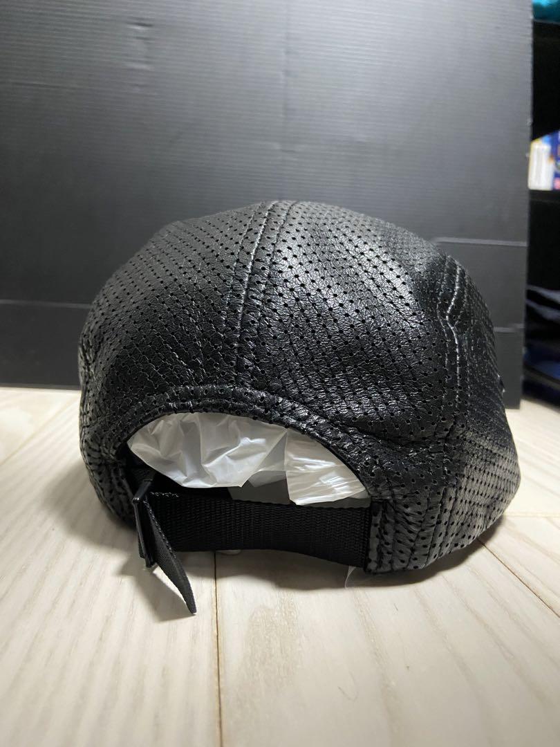 Supreme leather cap ブラック 本革 アメリカ製