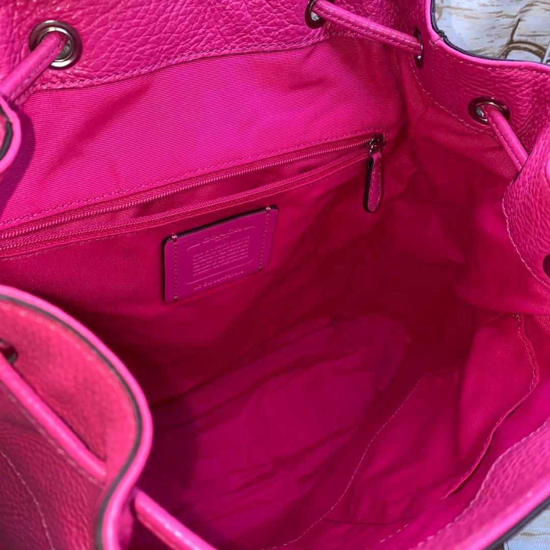 土日価格 COACH コーチ ビリー ペブルドレザー高級 牛革リュックサック