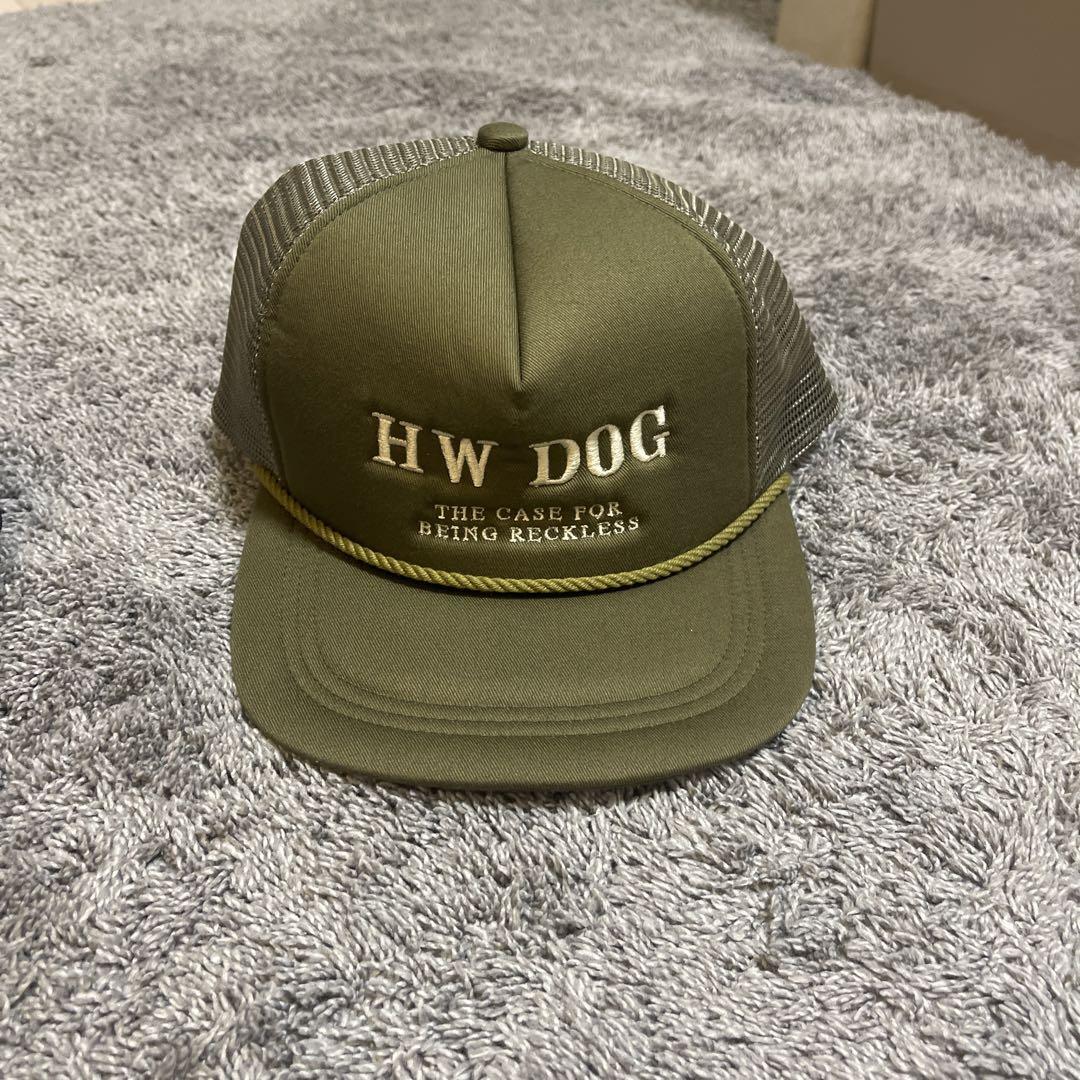 the h.w.dog\u0026co. mesh cap メッシュキャップ　カーキオールド感漂うデザイン