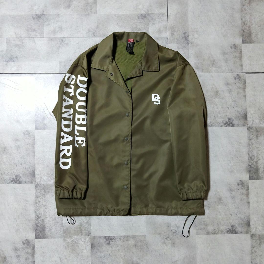 【ダブルスタンダード】ナイロン コーチジャケット カーキ 美品 カジュアル