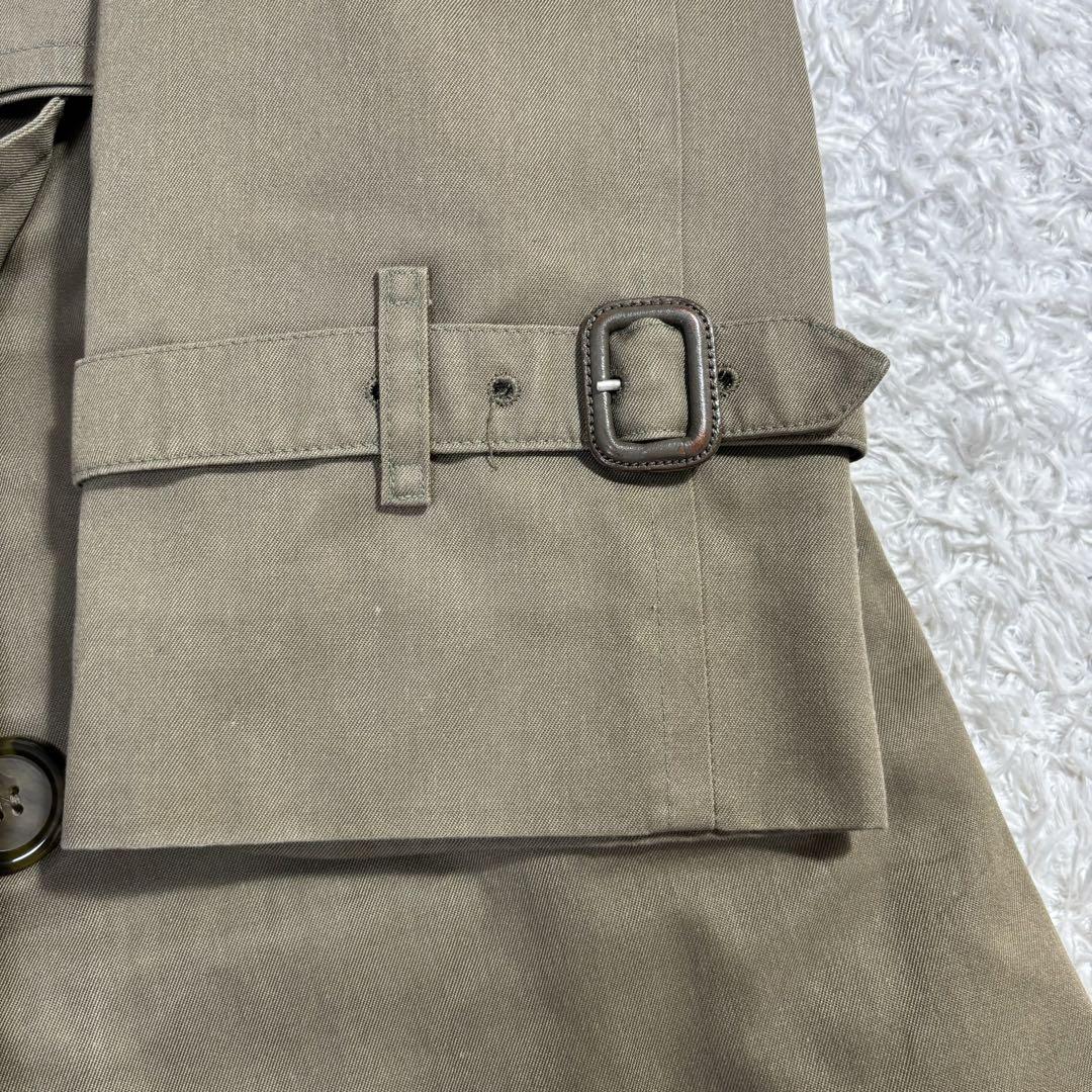 美品 バーバリー トレンチコート ノバチェック カーキ L