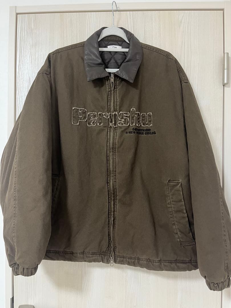perushu ダブルジップダックブルゾン