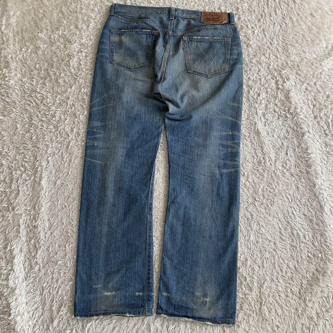 リーバイス 08501 キムタクモデル USED加工 鬼ヒゲ 縦落ち W36 W36 リーバイス 08501 キムタクモデル USED加工 鬼ヒゲ 縦落ち