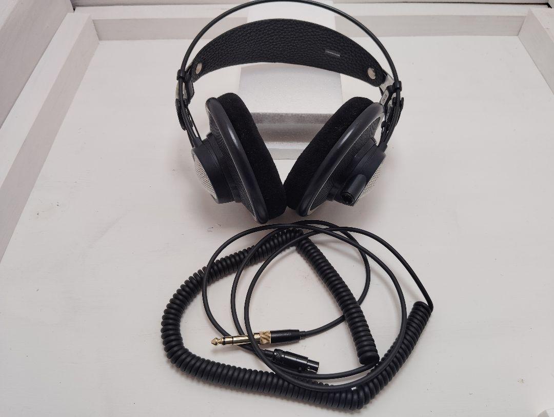 【美品】AKG K702 （ネイビー）ケーブル付き ヘッドフォン　10時間使用