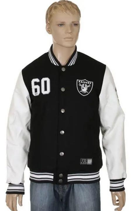 RAIDERSロゴ付きスタジャン デニム RAIDERS スタジャン - スタジャンオンライン 通販