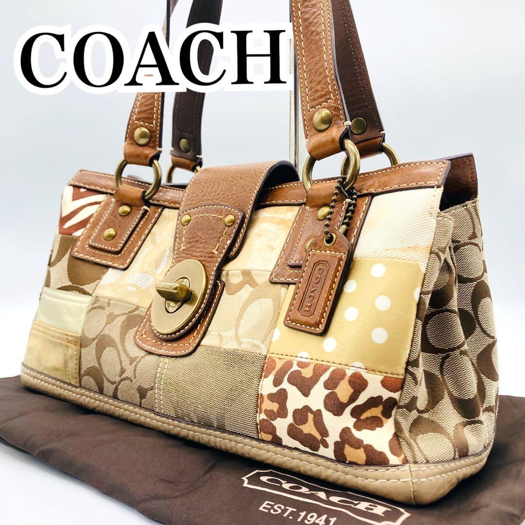 バッグ COACH Signature Canvas Shoulder Bag soho