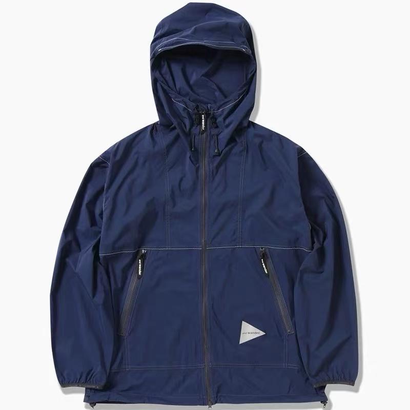 未使用品 and wander パーテックスウィンドジャケット XL / ブルー