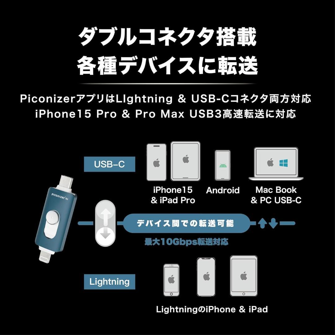 Piconizer4s 1TB ピコナイザー4S USB-C Lightning スマホ