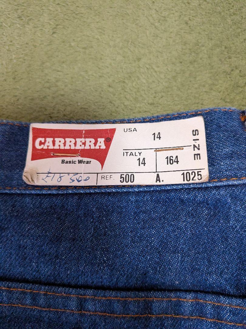 CARREER ダークブルー ストレートデニム　タグ付　サイズ14 CARREER ダークブルー ストレートデニム タグ付 サイズ14 - メルカリ
