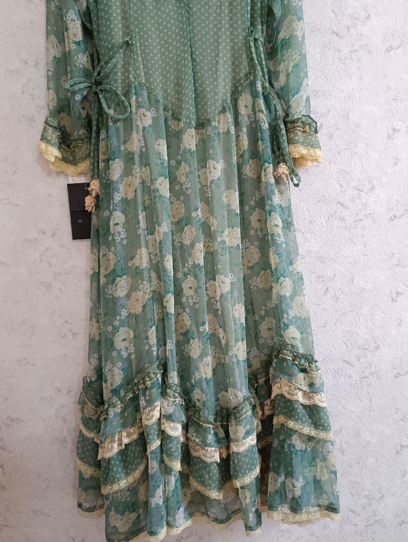 桑*子様 ヴィンテージ、ノンノンドールワンピース 長袖 ワンピース ノンノンドール ムッシュ榊 花柄 - メルカリ