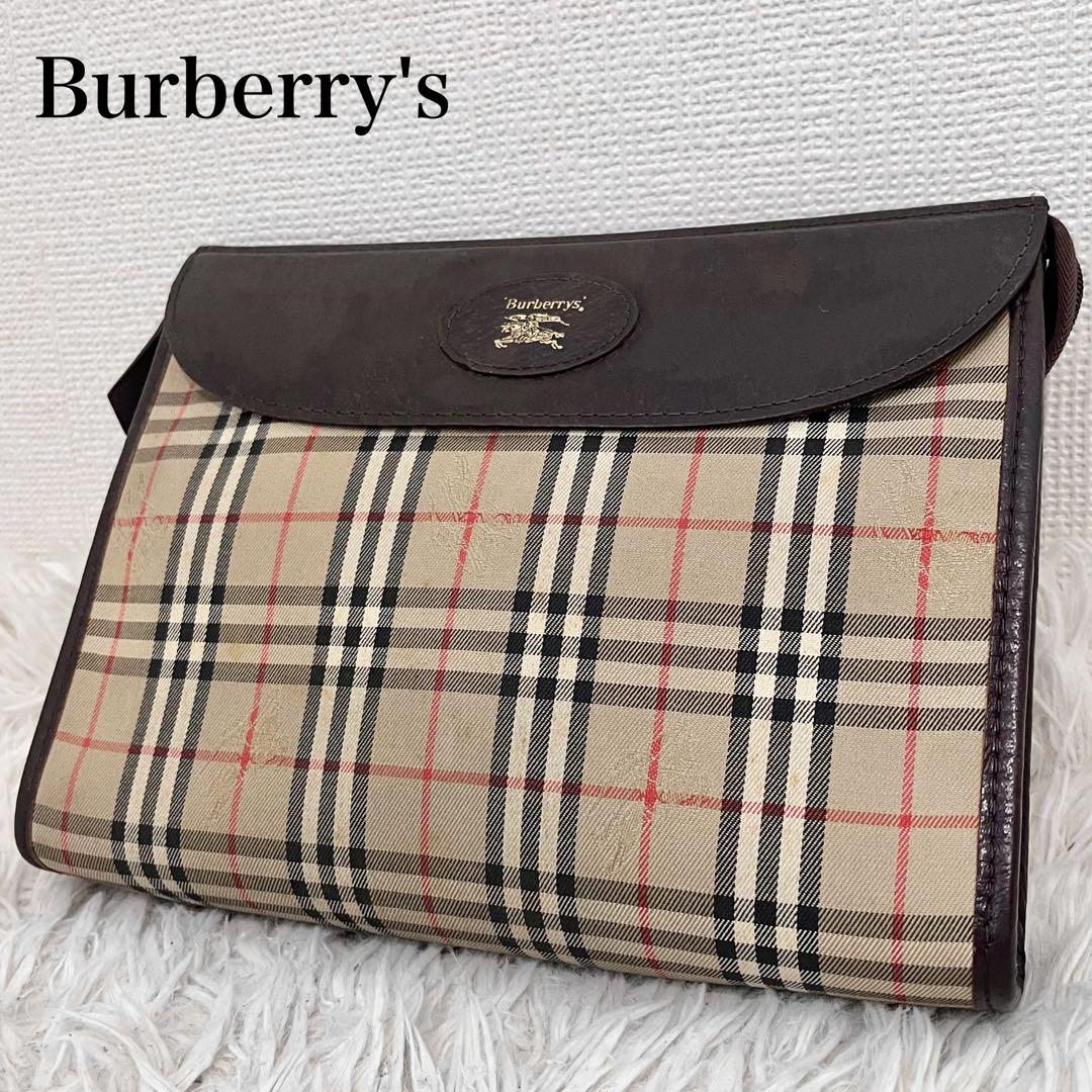 未使用級 BURBERRYS バーバリーズ ノバチェック クラッチバッグ