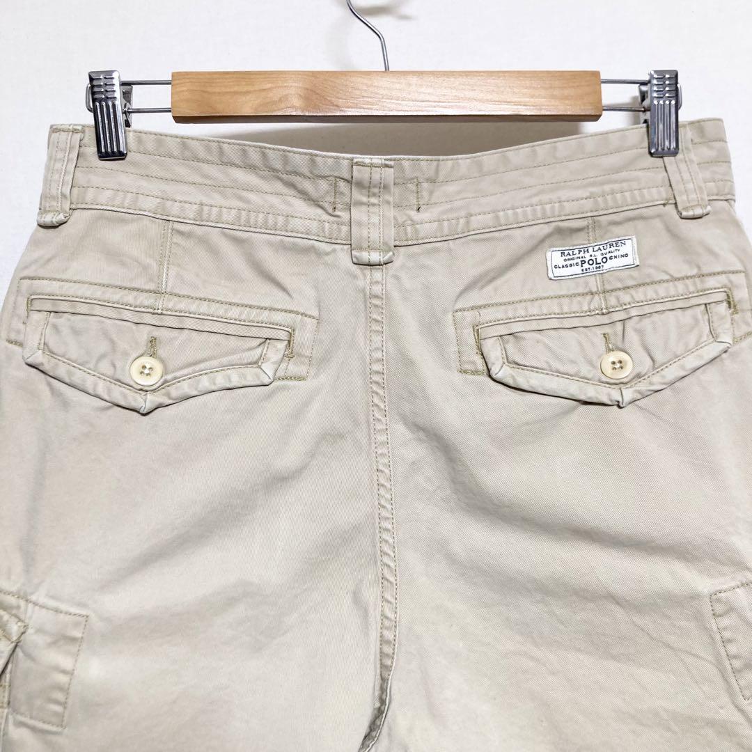 サイズ32！ POLO Ralph Lauren ミリタリーカーゴショーツ