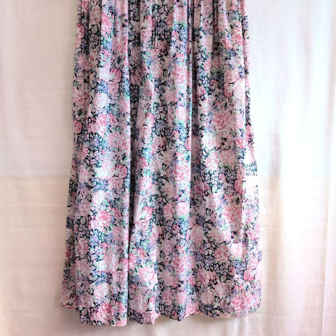 美品/ローラアシュレイ/花柄/セーラーカラー/ワンピース