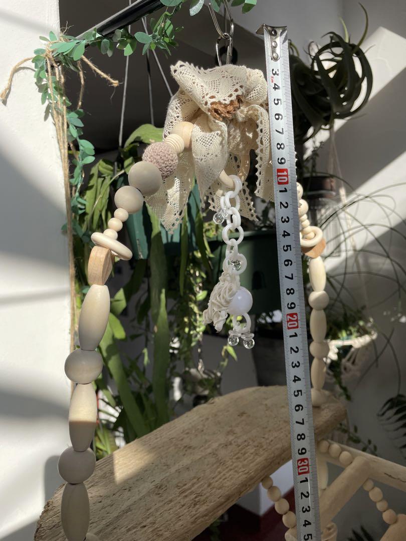 バードアスレチック　バードジム　流木螺旋ハシゴオモチャ付き♡全長約95 cm