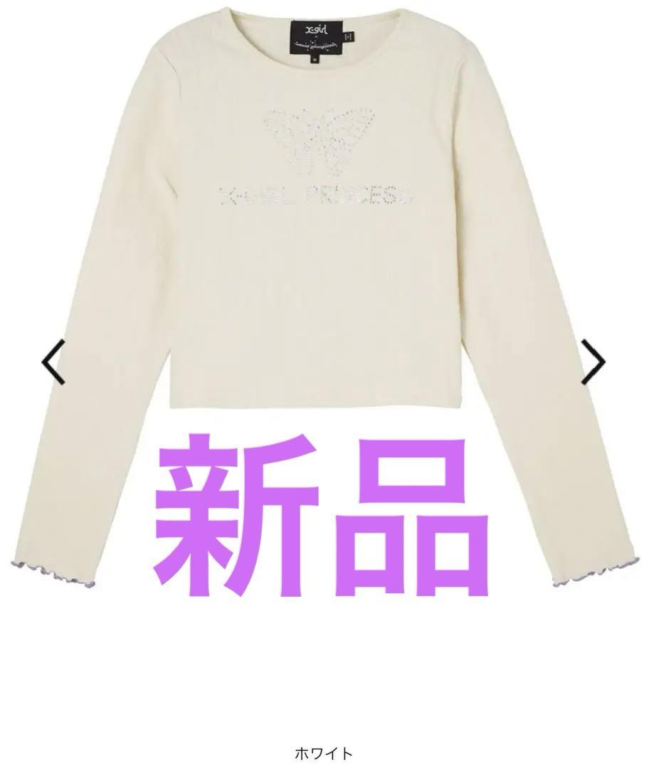 tシャツ X-girl × VANNA L/S BABY TEE レディース X-girl × VANNA L/S BABY TEE（Tシャツ/カットソー）｜X-girl