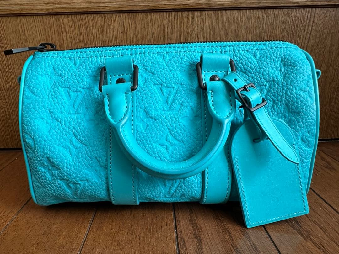 【5万値下完了】ルイヴィトン キーポル バンドリエール 25トリヨン ターコイズ