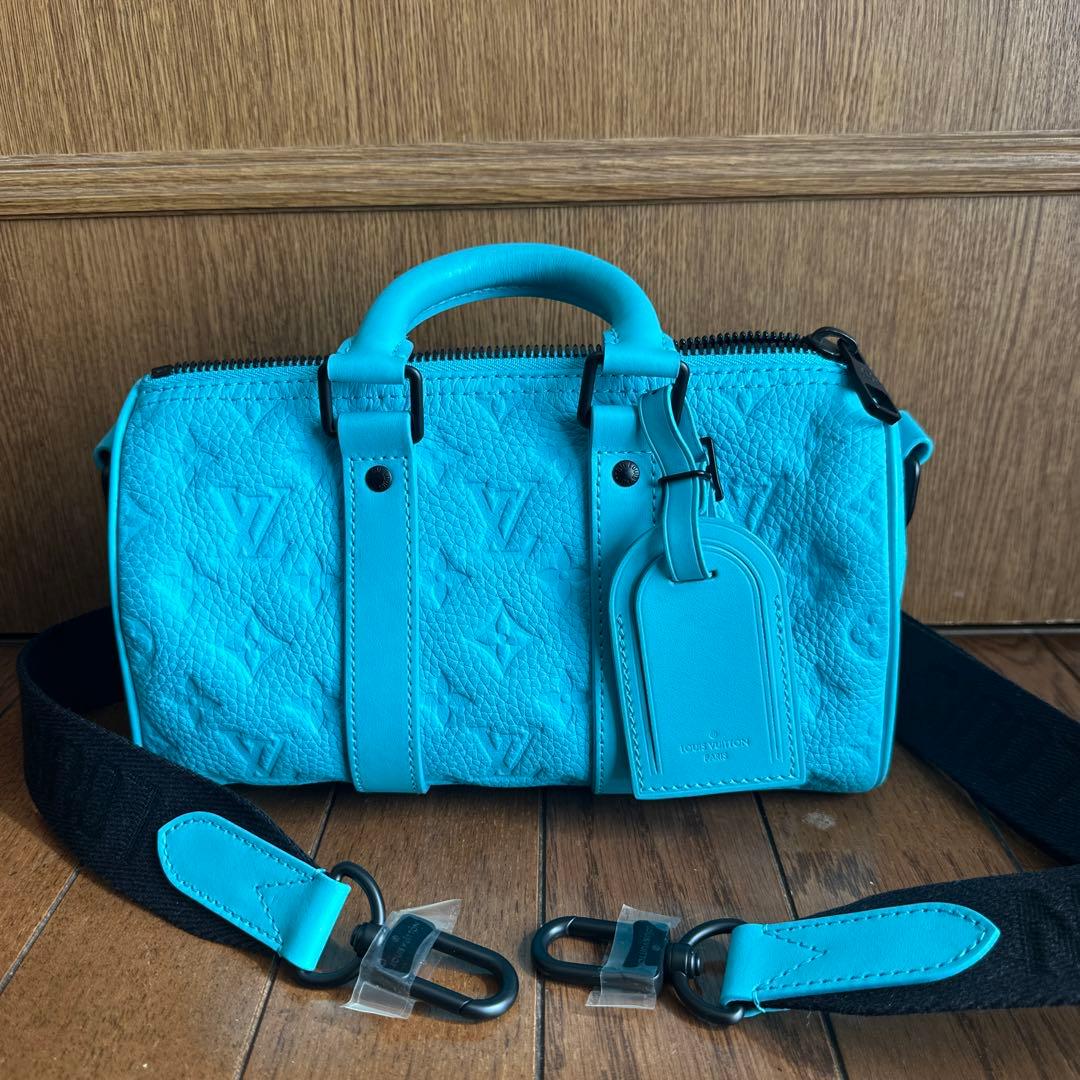 【5万値下完了】ルイヴィトン キーポル バンドリエール 25トリヨン ターコイズ